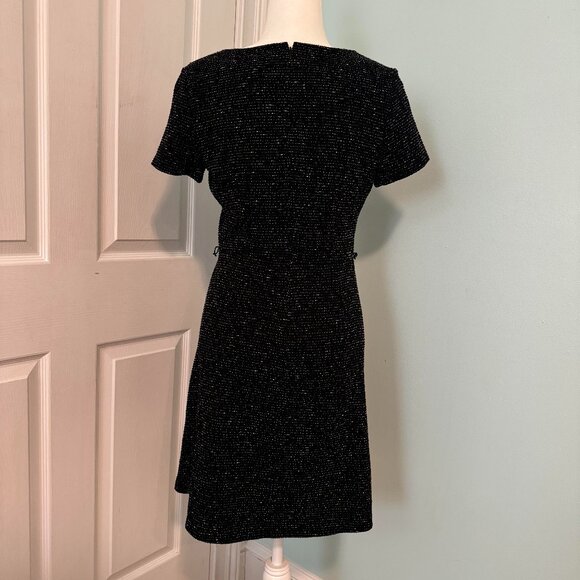 Loft Black and White Knit Dress Size 6 - Picture 3 of 3